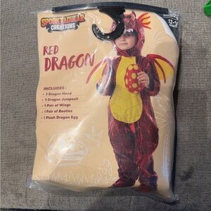 Spooktacular Creations Red and Yellow Dragon Costume for Kids